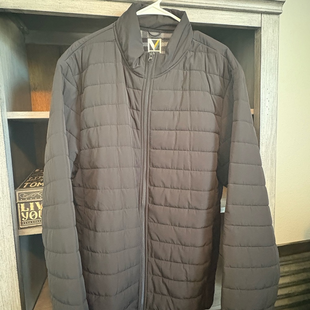 Men's Charcoal Puffer Jacket